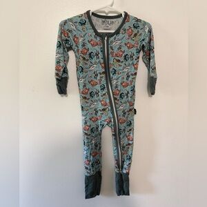 Wild Ren Nemo Bamboo Zippy Footie NWOT!